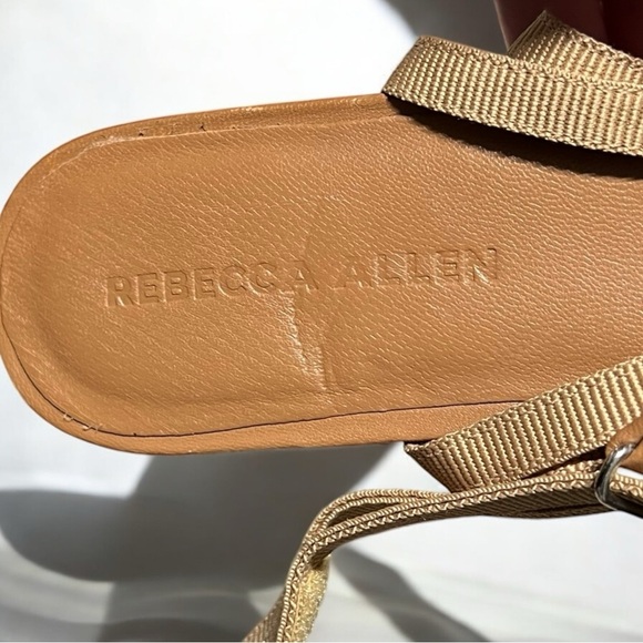 🌻NEW Rebecca Allen The Women's Flat Two Strap Sandals Size 9 - Picture 9 of 11